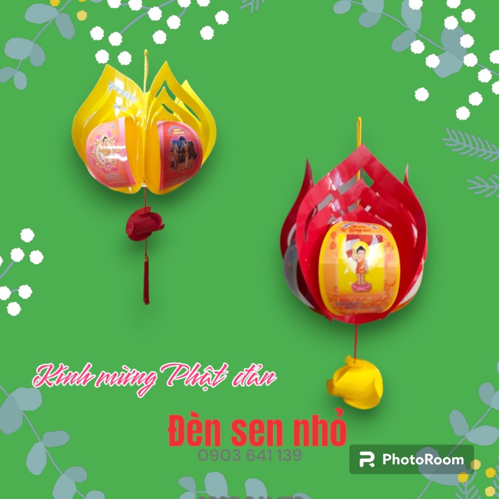 Lồng đèn Phật đản ( size Nhỏ) - Đèn sen Phật đản