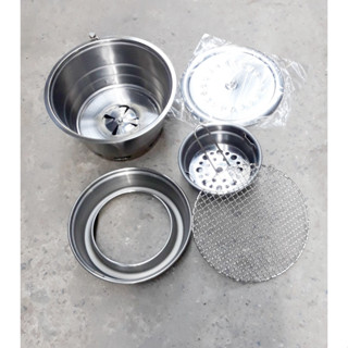 Bếp nướng than hoa không khói âm bàn hút dương