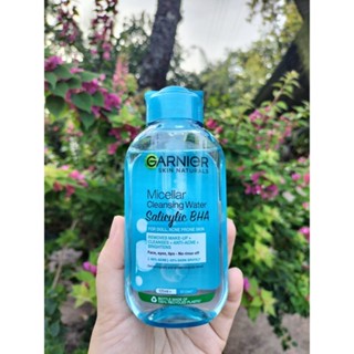 Nước tẩy trang Garnier Salicylic BHA dành cho da dầu mụn - chai XANH DƯƠNG 125ml