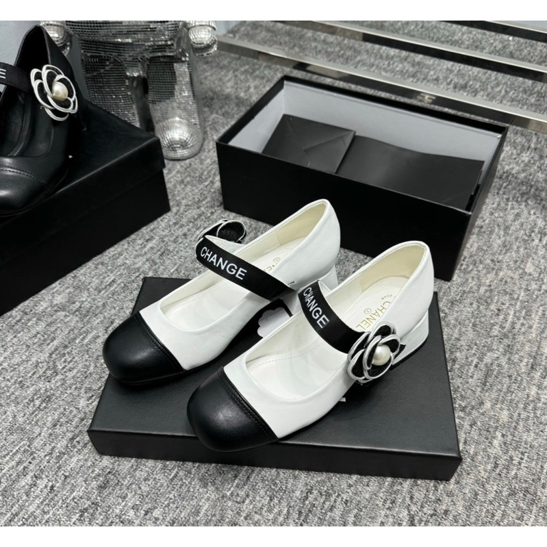 Giày búp bê CN hoa trà nữ cao cấp fullbox hàng đẹp chất lượng siêu hot - Thedom