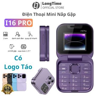 Điện Thoại Mini Siêu Nhỏ Thông Minh Nắp Gập SERVO i16 Pro - 2 Sim, Nghe Gọi, 3 mắt Quay Phim Chụp Ảnh