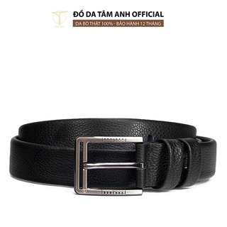 Thắt lưng nam mặt khoá xỏ kim trẻ trung TÂM ANH, dây lưng nam da bò thật cao cấp bền đẹp tiện dụng D310-202407
