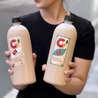 Combo 50 chai nhựa tròn 1 lít chai 1000ml nhựa nguyên sinh