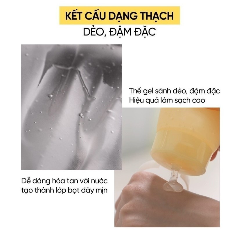 Sữa rửa mặt  OHUI vàng Miracle Toning Jelly Cleanser 40ml - AB AUTHENTIC