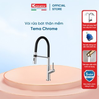 Vòi rửa bát thân mềm Konox Tema