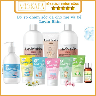 Lovin Skin - Bộ sản phẩm Kem bôi da cho bé Lovin'Skin,dưỡng ẩm,chàm sữa, rôm xảy, hăm tã, sữa tắm