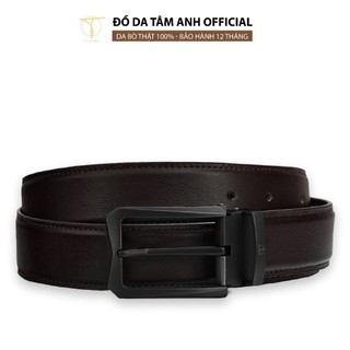 Dây nịt nam mặt khoá xỏ kim trẻ trung TÂM ANH, thắt lưng nam da bò thật cao cấp bền đẹp tiện dụng D480-1327D