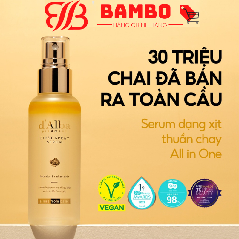 Serum dạng xịt khoáng căng bóng da First Spray Serum 50ml/100ml