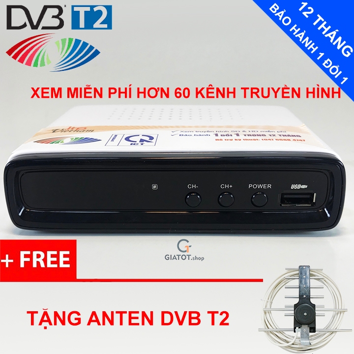 Đầu thu kỹ thuật số DVB T2 LTP STB-1306 tặng Anten DVB T2