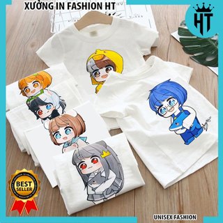 Áo thun trẻ em Hero team trai gái full nhân vật Simmy Sammy Phong Cận Timmy Siro Mr Vịt Kamui