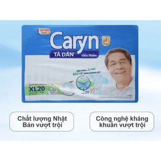 Tả dán người già siêu thấm Caryn XL20 vòng hông 86-135cm