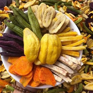 Rau củ quả sấy 500gr- rau củ sấy đà lạt