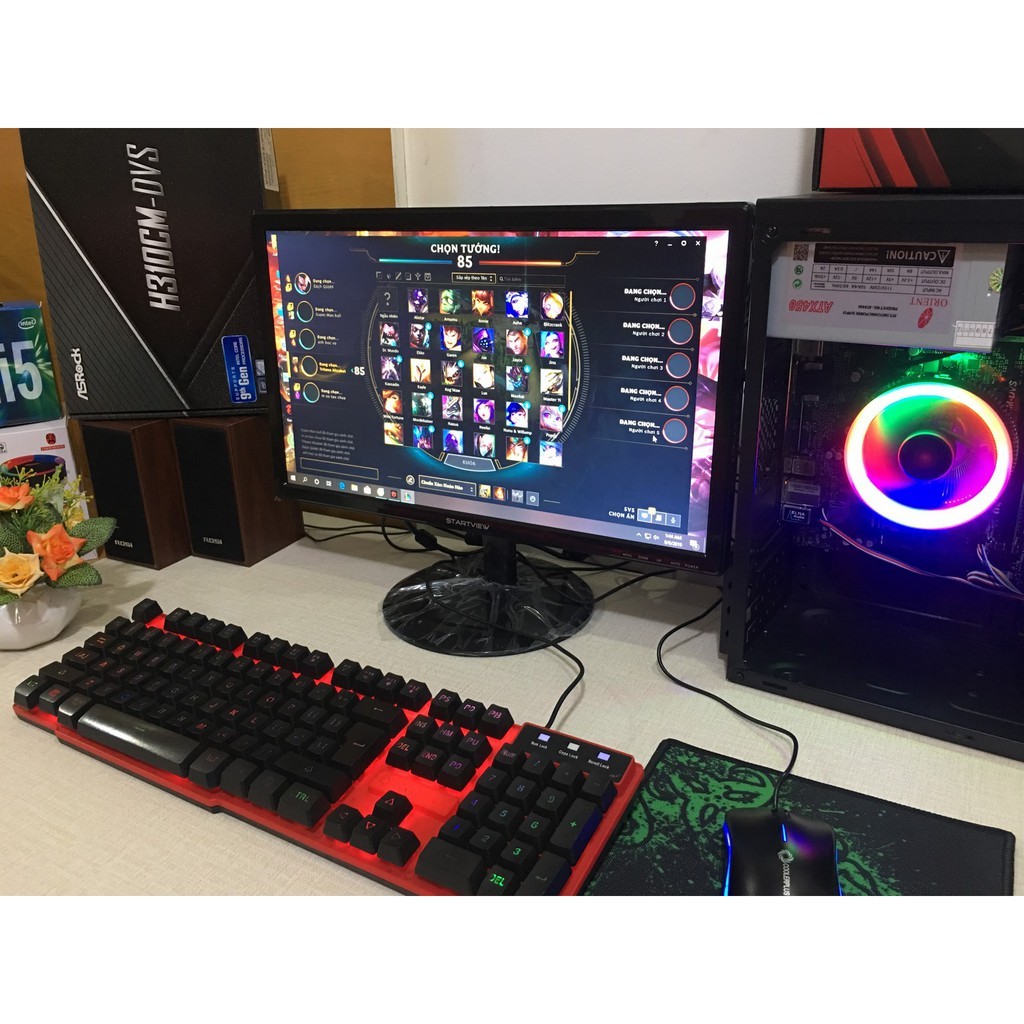 Bộ máy tính chơi Game Main H110 CPU i3-6100/8GB CARD 2GB