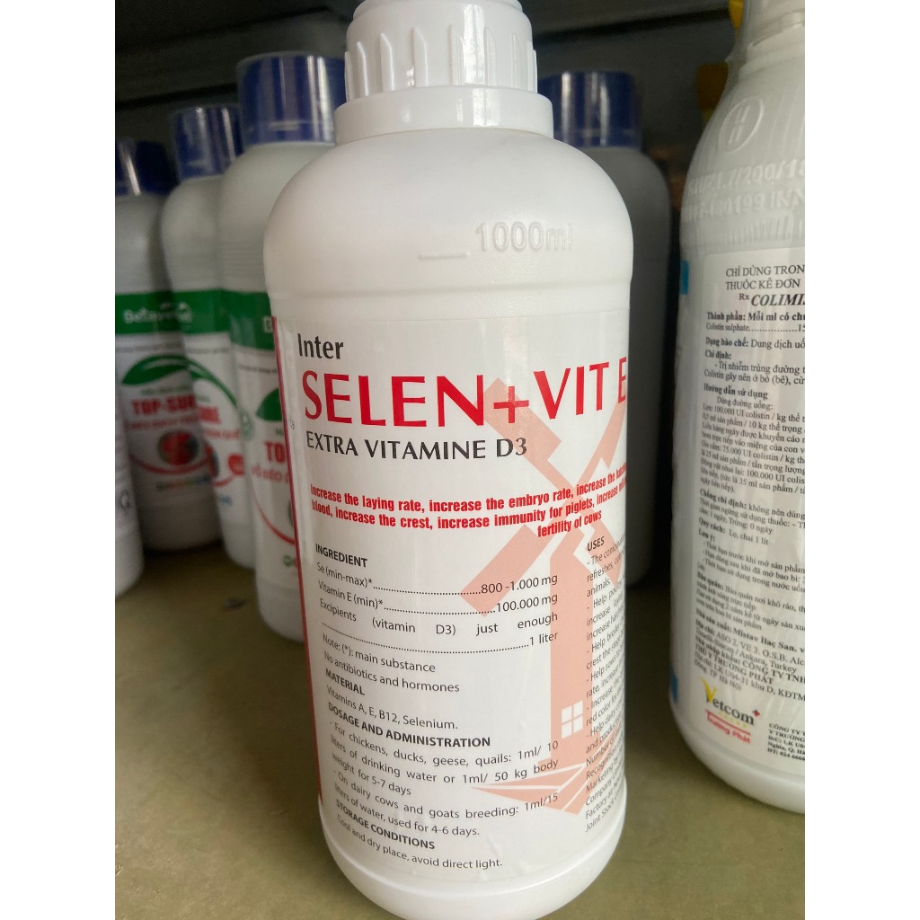 SELEN + VIT E ( CÔNG NGHỆ LIPOSOME)  KÍCH TRỨNG CHO GÀ ĐẺ, KÉO DÀI THỜI GIAN KHAI THÁC TRỨNG, TĂNG CƯỜNG HỆ MIỄN DỊCH, K