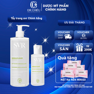 Nước làm sạch da, tẩy trang và giúp loại bỏ dầu cho da SVR SEBIACLEAR Eau Micellaire 75ml