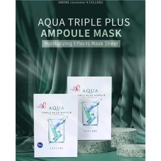 Mặt nạ giấy Amore Pacific 3in1 dưỡng ẩm, dưỡng trắng, chống lão hóa AQUA TRIPLE PLUS AMPULE 30ML