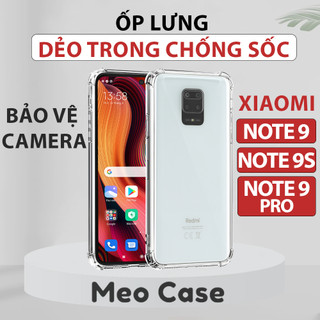 Ốp lưng Redmi Note 9s, Redmi Note 9, Redmi Note 9 Pro, TPU dẻo trong suốt chống sốc, ốp điện thoại bảo vệ viền camera