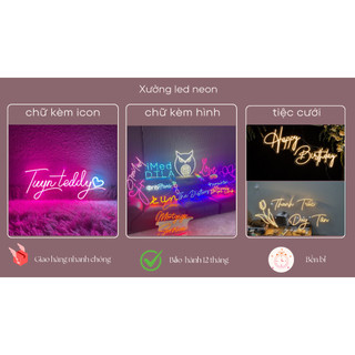 Đèn led neon | Đèn led Neon theo yêu cầu | Chữ led trang trí, Decor, Phòng ngủ | Đèn led