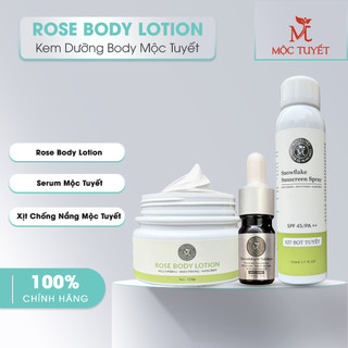 Combo 2 Sản phẩm Mộc Tuyết giảm mụn + dưỡng trắng da body sáng da tự nhiên