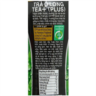 1 Lốc 6 CHAI Trà ô long Tea Plus 450ml