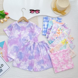Đồ bộ bé gái size đại, set mẹ và bé tay ngắn thun cotton vnxk Jennie kids J504