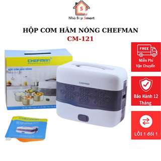 Hộp cơm Chefman CM121i, hâm nóng thức ăn, nấu chín thức ăn, bảo hành chính hãng 12 tháng, lỗi 1 đổi 1 trong 7 ngày