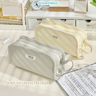 Túi bút canvas traverler đơn giản