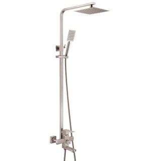 Bộ sen cây tắm đứng nóng lạnh inox sus 304 eurolife el-sc-in01