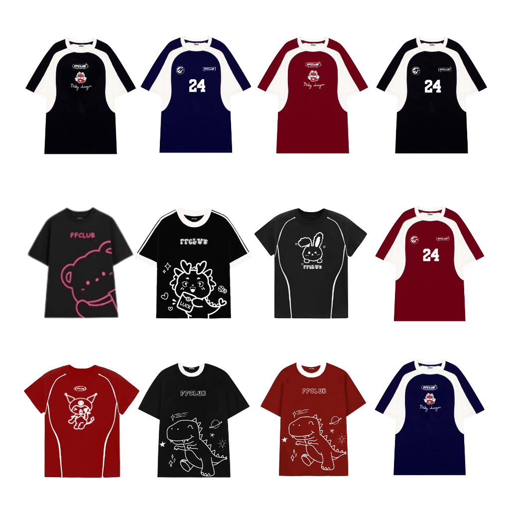 ÁO THUN BABY TEE FFCLUB MIX 6