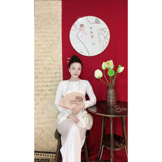 sét bà ba gấm hoa quần lụa