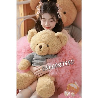 Gấu Bông Teddy Head Tales Lông Xoắn Quà Tặng Đồ Chơi Cao Cấp Gấu Bông City