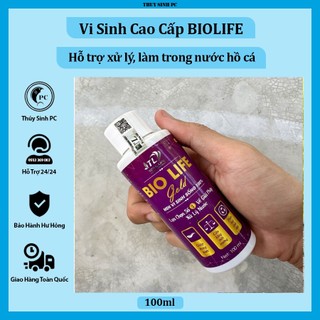 Vi sinh hỗ trợ xử lý làm trong nước hồ cá cảnh thuỷ sinh BioLife Gold 100ML
