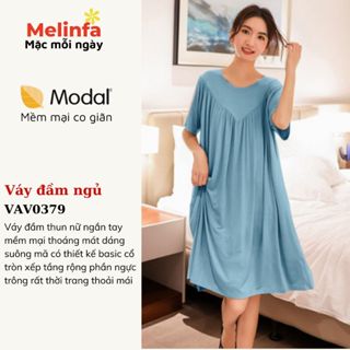 [XẢ KHO GIÁ SỐC] Váy đầm thun vải modal tự nhiên mát lạnh mặc nhà hàng ngày váy bầu dáng suông bigsize mã VAV0379
