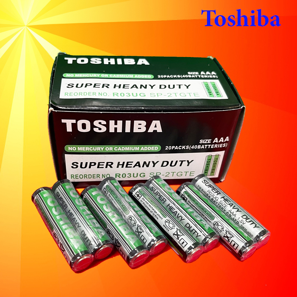 Combo 3 pin AAA 1,5v Toshiba để lắp máy chơi game, điều khiển