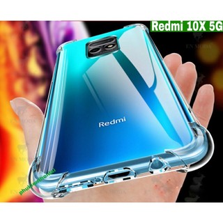 Ốp lưng Redmi 10X 5G / Redmi 10X Pro dùng chung dẻo TPU siêu mỏng cao cấp ôm khít máy