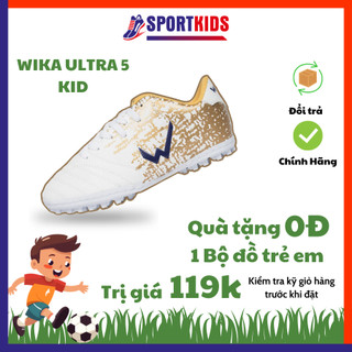 Giày Đá Bóng Trẻ Em Wika Ultra 5 Chính Hãng, Giày Đá Banh Chất Liệu Da Nhăn Cao Cấp Ôm Chân Cho Bé