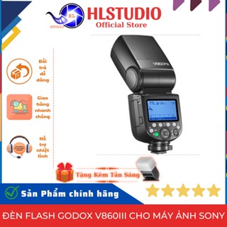 Đèn Flash Godox V860III Cho Máy Ảnh Sony, Hàng Chính Hãng, Giá Tốt HL Studio - Tặng Kèm Tản Sáng