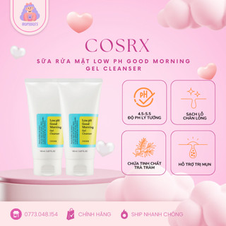 Sữa rữa mặt dịu nhẹ cho da nhạy cảm COSRX pH Good Morning Gel Cleanser