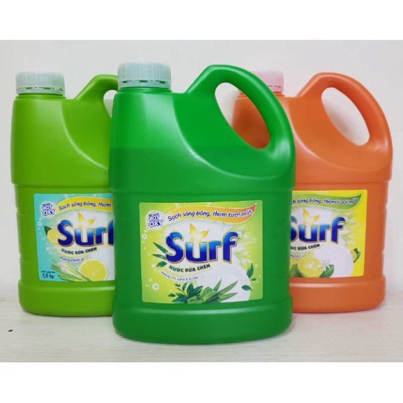 Nước Rửa Chén SURF Can 3.4Kg Đủ Mùi