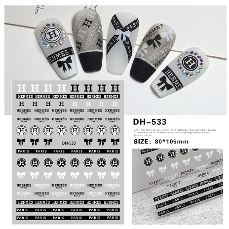 sticker nail thương hiệu trang trí móng