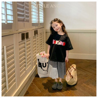 Set váy áo vintage cho bé gái phối ren xinh xắn dễ thương size 12-45kg
