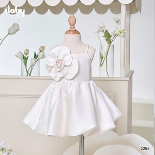 đầm xoè 2 dây hoa
