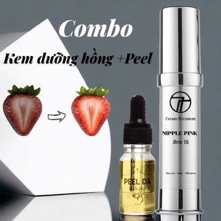 Bộ 2 sản phẩm Kem Làm Hồng Nhũ Hoa và vùng kín + Kèm Peel khử thâm Jinx 18