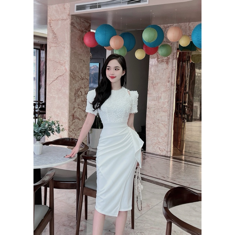 Váy thời trang thiết kế body hàng tốt giá xưởng - Vải cam kết Hàn siêu đẹp v0098 | BigBuy360 - bigbuy360.vn