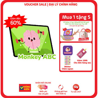 Monkey ABC - Toàn quốc [E-voucher] -Voucher Mã học phần mềm Tiếng Anh (Trọn đời, 1 năm)