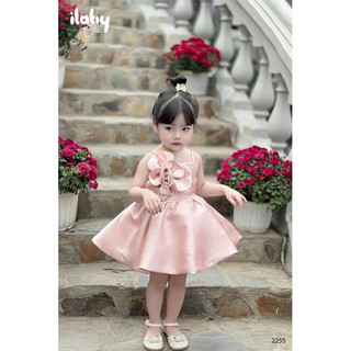 đầm xoè 2 dây hoa