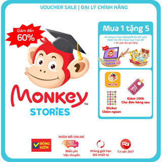 Monkey Stories 1 năm - Tiếng Anh 4 kỹ năng Nghe nói đọc viết cho bé 3-14 tuổi
