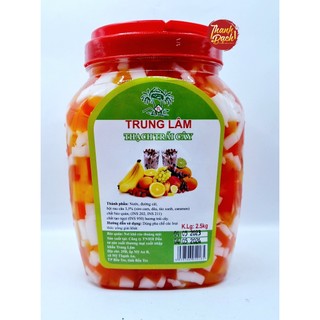 Thạch rau câu trái cây trung lâm hủ 2.5kg