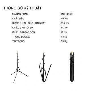 Chân đèn Godox gấp ngược 210F