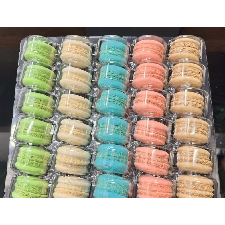 Bánh macaron 30 D'cor mix màu (Vỉ)
